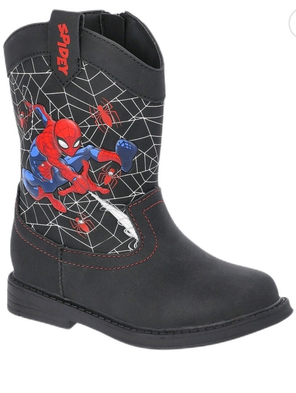 Spiderman Cowboy Boots Size 11 Or 12 Light Up Brand New